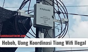 Tiang wifi ilegal