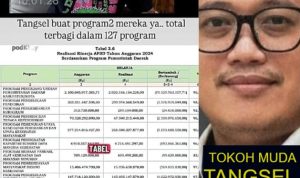 leony top picture Tabel Anggaran Pemkot Tangsel