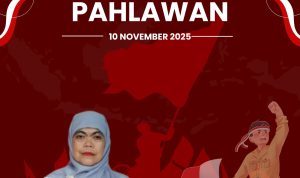 Merah Dan Putih Modern Ilustrasi Selamat Hari Pahlawan Poster